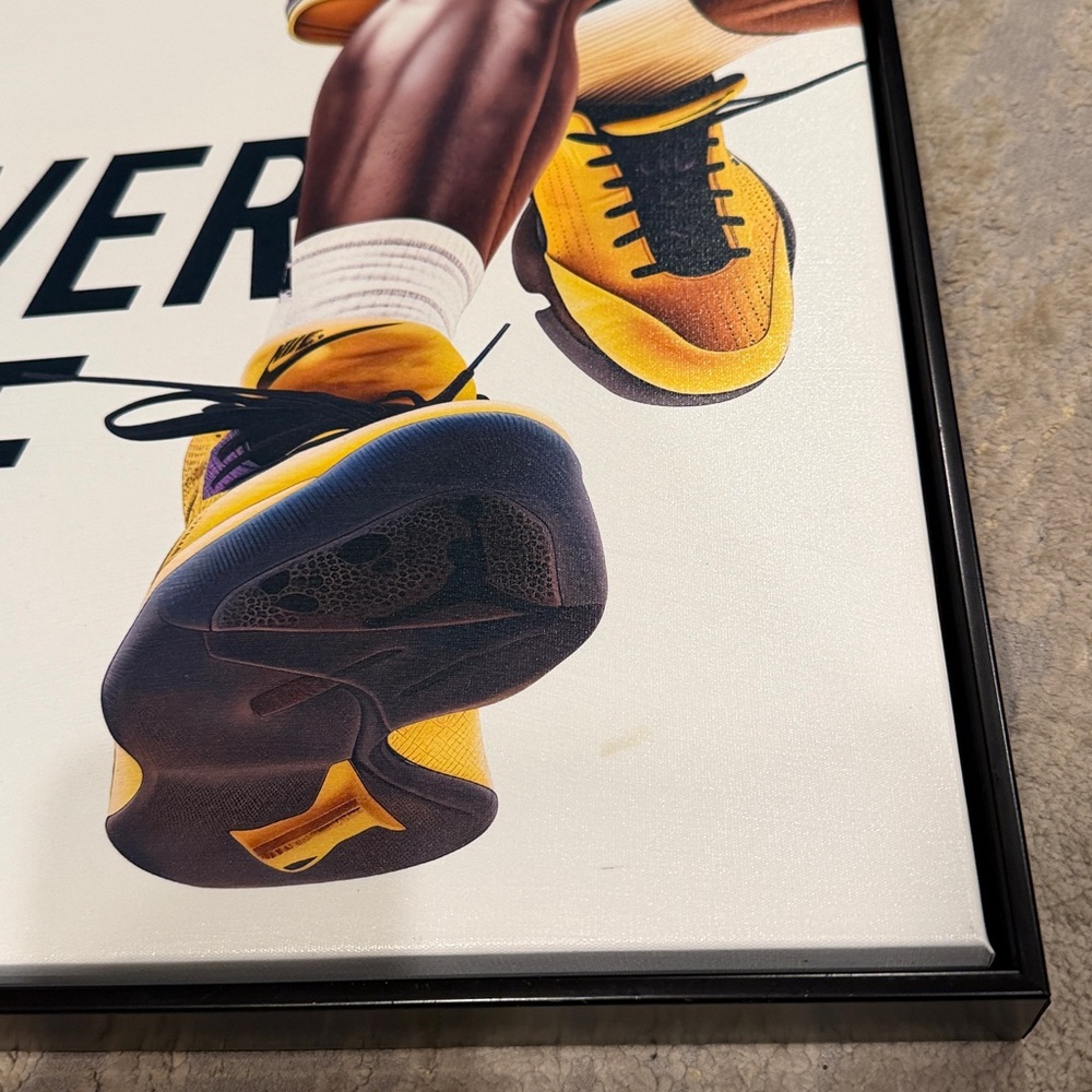 "Never Give Up Athlete Canvas Wall Art" by Notoriart, Kobe , Lakers , LeBron - Picture 3 of 9